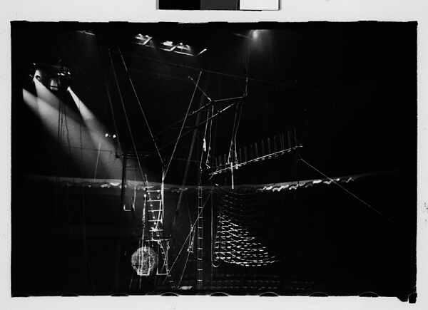 [Thirty-Four 35mm Film Frames on Uncut Roll of a Circus Performing at the Arena at Madison Square Garden, New York City, Including Trapeze and Animal Acts], Walker Evans (American, St. Louis, Missouri 1903–1975 New Haven, Connecticut), Film negative