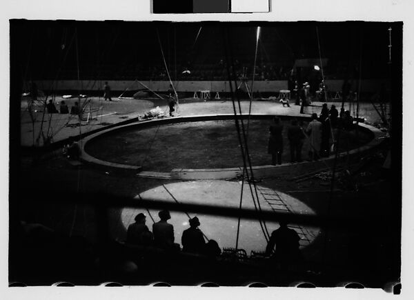 [Thirty-Four 35mm Film Frames on Uncut Roll of a Circus Performing at the Arena at Madison Square Garden, New York City, Including Trapeze and Animal Acts], Walker Evans (American, St. Louis, Missouri 1903–1975 New Haven, Connecticut), Film negative