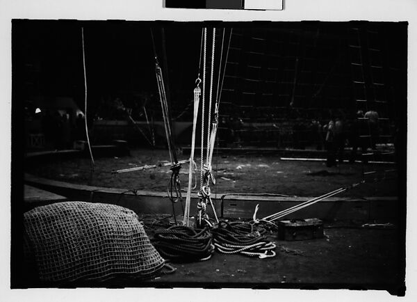 [Twenty-Eight 35mm Film Frames on Uncut Roll of a Circus at Madison Square Garden, New York City, Including Performers and Stage Crew], Walker Evans (American, St. Louis, Missouri 1903–1975 New Haven, Connecticut), Film negative 