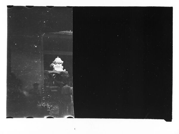 [Thirty-Seven 35mm Film Frames on Uncut Roll of a Circus at Madison Square Garden, New York City, Including Performers and Stage Crew During Rehearsal and Set-Up, and Prop Studies], Walker Evans (American, St. Louis, Missouri 1903–1975 New Haven, Connecticut), Film negative