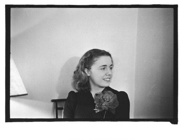 [Nine 35mm Film Frames on Uncut Roll of Jill or Sage Fuller], Walker Evans (American, St. Louis, Missouri 1903–1975 New Haven, Connecticut), Film negative