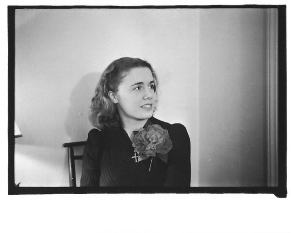 [Nine 35mm Film Frames on Uncut Roll of Jill or Sage Fuller], Walker Evans (American, St. Louis, Missouri 1903–1975 New Haven, Connecticut), Film negative