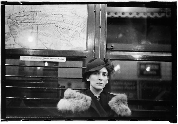 [Four 35mm Film Frames: View Down Subway Car with Seated Passengers, Seated Subway Passengers, Helen Levitt on the Subway, New York City], Walker Evans (American, St. Louis, Missouri 1903–1975 New Haven, Connecticut), Film negative