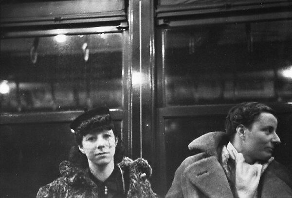 [Three 35mm Film Frames: Subway Passengers, New York City: Man and Two Women, Two Women], Walker Evans (American, St. Louis, Missouri 1903–1975 New Haven, Connecticut), Film negative