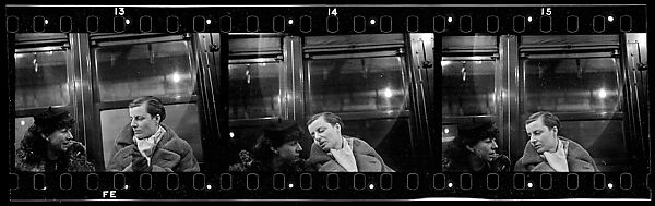 [Three 35mm Film Frames: Subway Passengers, New York City: Two Women], Walker Evans (American, St. Louis, Missouri 1903–1975 New Haven, Connecticut), Film negative
