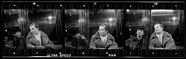 [Three 35mm Film Frames: Subway Passengers, New York City: Two Women], Walker Evans (American, St. Louis, Missouri 1903–1975 New Haven, Connecticut), Film negative