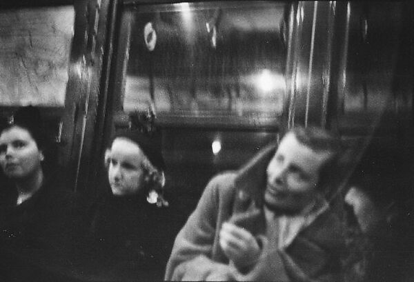 [Three 35mm Film Frames: Subway Passengers, New York City: Women], Walker Evans (American, St. Louis, Missouri 1903–1975 New Haven, Connecticut), Film negative