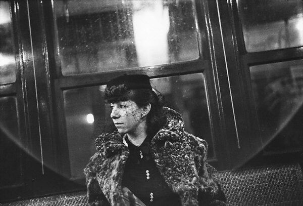 [Three 35mm Film Frames: Subway Passengers, New York City: Two Women, Woman in Face-Veiled Hat], Walker Evans (American, St. Louis, Missouri 1903–1975 New Haven, Connecticut), Film negative