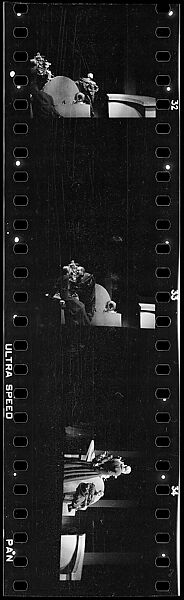 [Three 35mm Film Frames: Play Rehearsal Scene], Walker Evans (American, St. Louis, Missouri 1903–1975 New Haven, Connecticut), Film negative