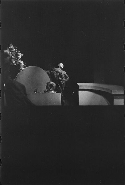 [Three 35mm Film Frames: Play Rehearsal Scene], Walker Evans (American, St. Louis, Missouri 1903–1975 New Haven, Connecticut), Film negative 