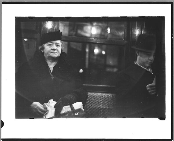 [Five 35mm Film Frames: Subway Passengers, New York City: Men and Women], Walker Evans (American, St. Louis, Missouri 1903–1975 New Haven, Connecticut), Film negative