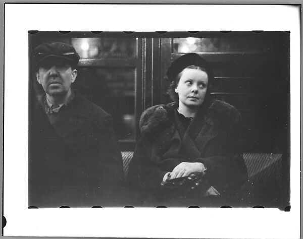 [Five 35mm Film Frames: Subway Passengers, New York City: Men and Women], Walker Evans (American, St. Louis, Missouri 1903–1975 New Haven, Connecticut), Film negative