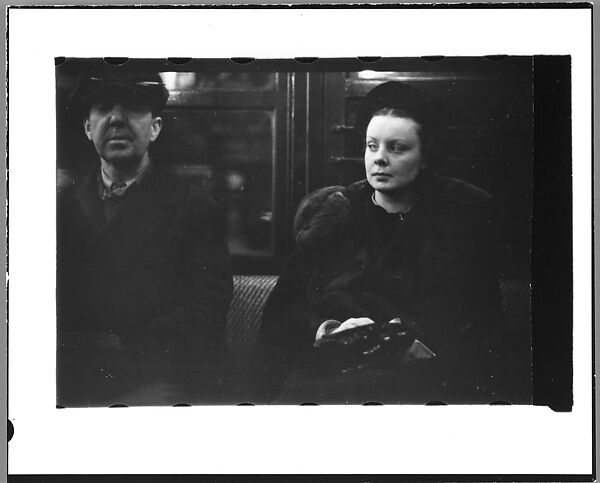 [Five 35mm Film Frames: Subway Passengers, New York City: Men and Women], Walker Evans (American, St. Louis, Missouri 1903–1975 New Haven, Connecticut), Film negative