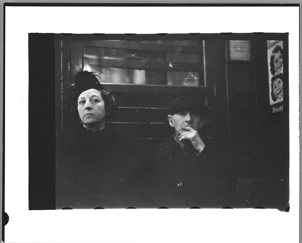 [Five 35mm Film Frames: Subway Passengers, New York City: Men and Women], Walker Evans (American, St. Louis, Missouri 1903–1975 New Haven, Connecticut), Film negative 