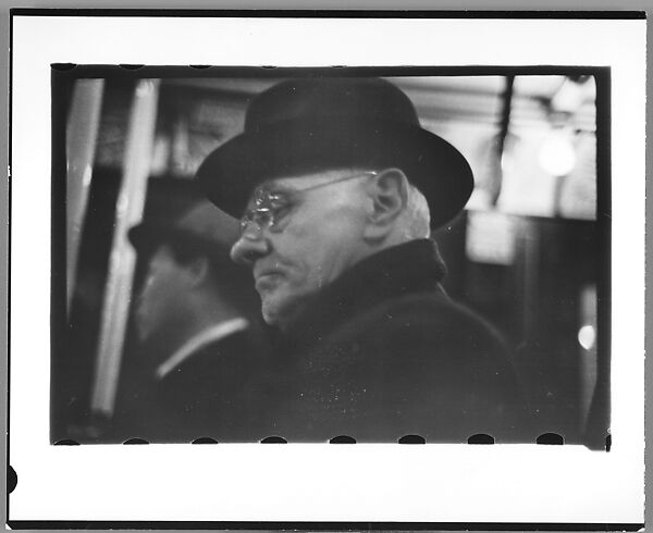 [Four 35mm Film Frames: Subway Passengers, New York City], Walker Evans (American, St. Louis, Missouri 1903–1975 New Haven, Connecticut), Film negative