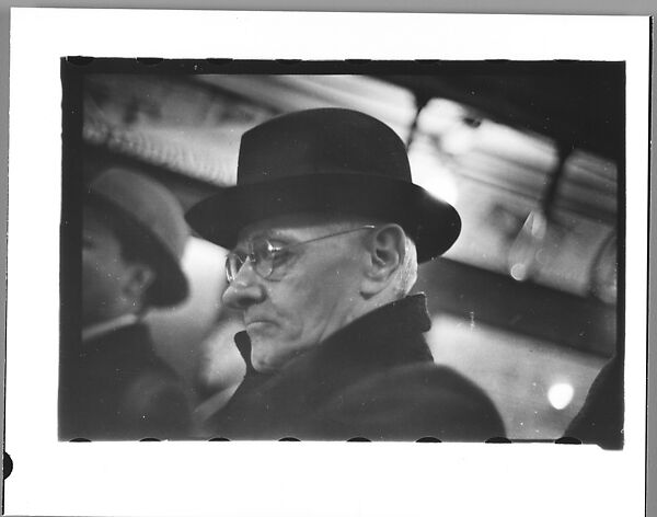 [Four 35mm Film Frames: Subway Passengers, New York City], Walker Evans (American, St. Louis, Missouri 1903–1975 New Haven, Connecticut), Film negative