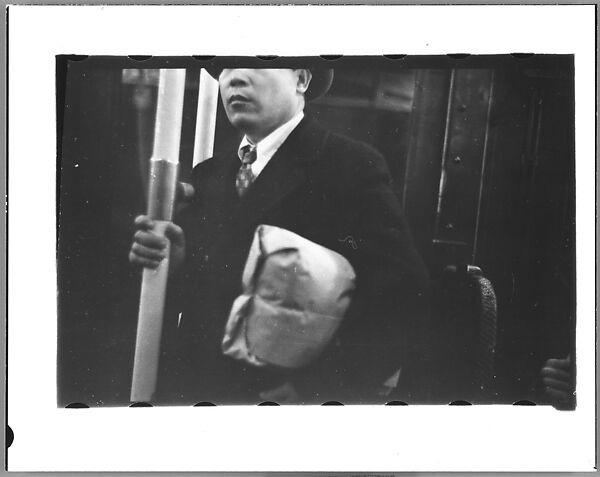 [Four 35mm Film Frames: Subway Passengers, New York City], Walker Evans (American, St. Louis, Missouri 1903–1975 New Haven, Connecticut), Film negative 