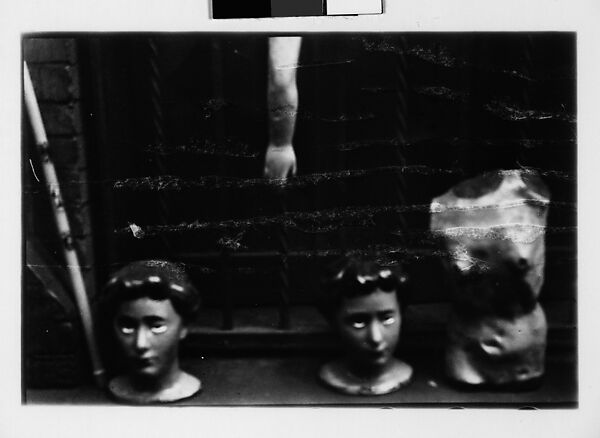 [Two 35mm Film Frames: Window Ledge Display on Street of Wax Votive Candle and Statuettes, New York City], Walker Evans (American, St. Louis, Missouri 1903–1975 New Haven, Connecticut), Film negative 