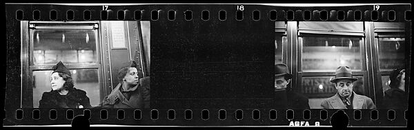 [Two 35mm Film Frames: Subway Passengers, New York City: Two Women], Walker Evans (American, St. Louis, Missouri 1903–1975 New Haven, Connecticut), Film negative