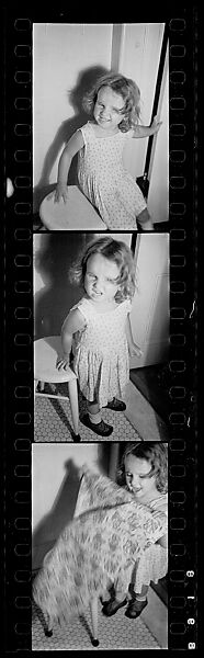 [Three 35mm Film Frames: Anita Skolle], Walker Evans (American, St. Louis, Missouri 1903–1975 New Haven, Connecticut), Film negative