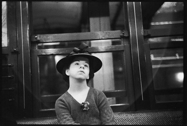 [Four 35mm Film Frames: Subway Passengers, New York City: Girl in Bonnet, Woman Reading Newspaper], Walker Evans (American, St. Louis, Missouri 1903–1975 New Haven, Connecticut), Film negative
