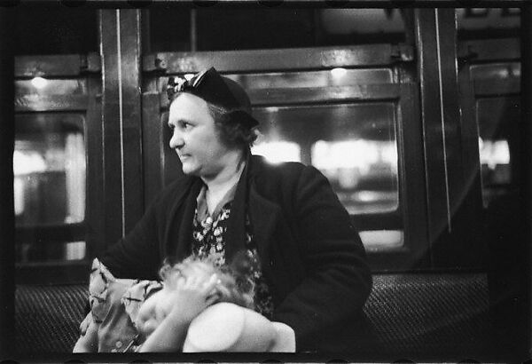 [Five 35mm Film Frames: Subway Passengers, New York City: Elderly Woman, Mother and Daughter], Walker Evans (American, St. Louis, Missouri 1903–1975 New Haven, Connecticut), Film negative