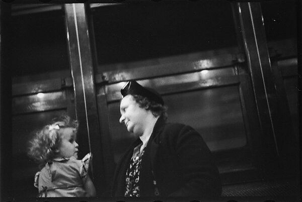 [Five 35mm Film Frames: Subway Passengers, New York City: Elderly Woman, Mother and Daughter], Walker Evans (American, St. Louis, Missouri 1903–1975 New Haven, Connecticut), Film negative