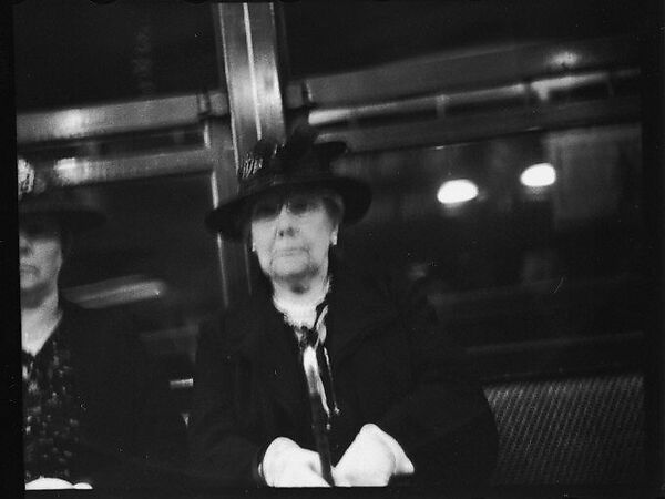 [Five 35mm Film Frames: Subway Passengers, New York City: Elderly Woman, Mother and Daughter], Walker Evans (American, St. Louis, Missouri 1903–1975 New Haven, Connecticut), Film negative 
