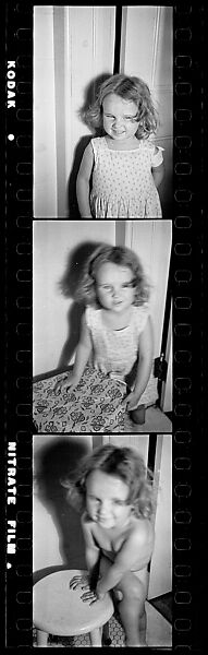 [Three 35mm Film Frames: Anita Skolle], Walker Evans (American, St. Louis, Missouri 1903–1975 New Haven, Connecticut), Film negative
