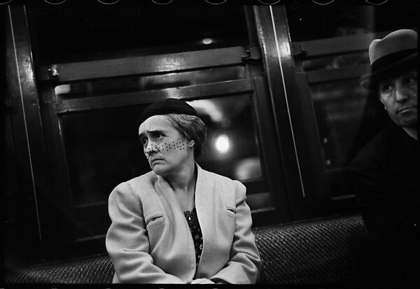 [Five 35mm Film Frames: Subway Passengers, New York City: Man in Cap Next to Older Woman, Women, Man in Suit, Woman Reading Newspaper], Walker Evans (American, St. Louis, Missouri 1903–1975 New Haven, Connecticut), Film negative
