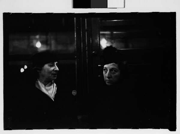 [Five 35mm Film Frames: Subway Passengers, New York City: Two Women, Three Women, One with Child on Lap], Walker Evans (American, St. Louis, Missouri 1903–1975 New Haven, Connecticut), Film negative