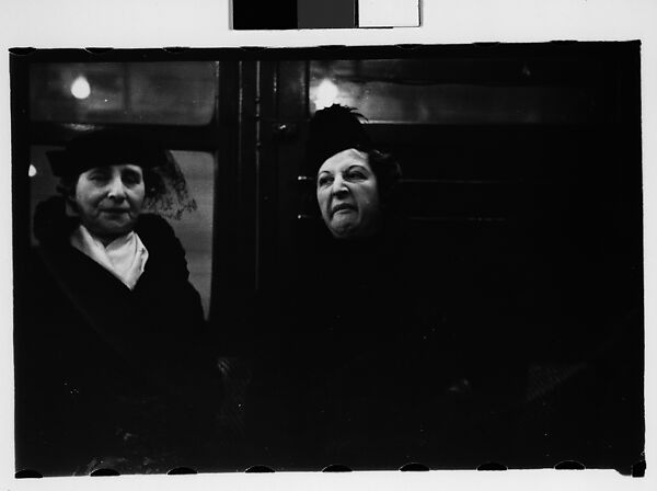 [Five 35mm Film Frames: Subway Passengers, New York City: Two Women, Three Women, One with Child on Lap], Walker Evans (American, St. Louis, Missouri 1903–1975 New Haven, Connecticut), Film negative