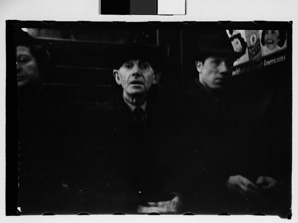 [Five 35mm Film Frames: Subway Passengers, New York City: Two Women, Three Women, One with Child on Lap], Walker Evans (American, St. Louis, Missouri 1903–1975 New Haven, Connecticut), Film negative
