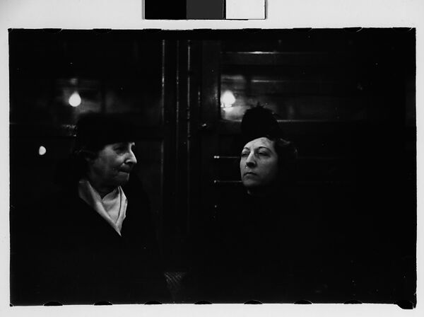 [Five 35mm Film Frames: Subway Passengers, New York City: Two Women, Three Women, One with Child on Lap], Walker Evans (American, St. Louis, Missouri 1903–1975 New Haven, Connecticut), Film negative 