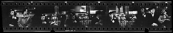 [Five 35mm Film Frames: Subway Passengers, New York City: Two Women, Three Women, One with Child on Lap], Walker Evans (American, St. Louis, Missouri 1903–1975 New Haven, Connecticut), Film negative