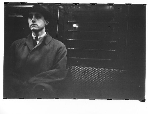 [Five 35mm Film Frames: Subway Passengers, New York City: Woman, Man in Hat and Overcoat], Walker Evans (American, St. Louis, Missouri 1903–1975 New Haven, Connecticut), Film negative