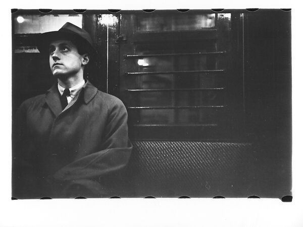 [Five 35mm Film Frames: Subway Passengers, New York City: Woman, Man in Hat and Overcoat], Walker Evans (American, St. Louis, Missouri 1903–1975 New Haven, Connecticut), Film negative