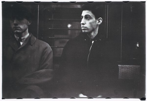 [Five 35mm Film Frames: Subway Passengers, New York City: Two Men, Older Woman], Walker Evans (American, St. Louis, Missouri 1903–1975 New Haven, Connecticut), Film negative 