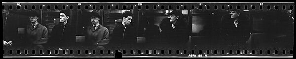 [Five 35mm Film Frames: Subway Passengers, New York City: Two Men, Older Woman], Walker Evans (American, St. Louis, Missouri 1903–1975 New Haven, Connecticut), Film negative