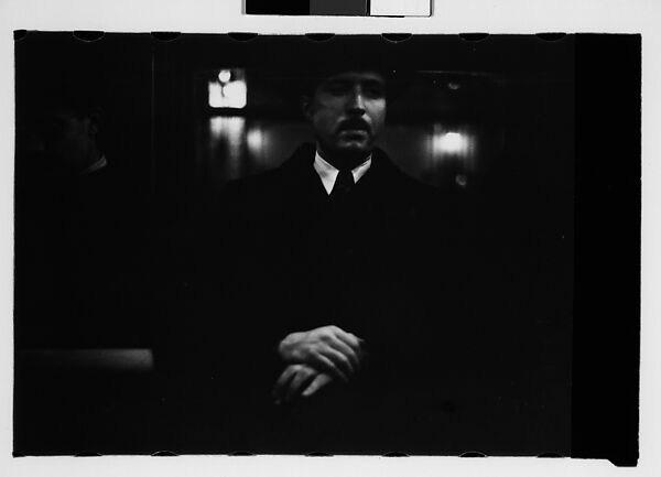 [Four 35mm Film Frames: Subway Passengers, New York City: Woman with Hands Folded in Lap, Two Women, One Reading Book, Woman Reading Book, Man Reading Newspaper, Man with Hands Folded in Lap], Walker Evans (American, St. Louis, Missouri 1903–1975 New Haven, Connecticut), Film negative