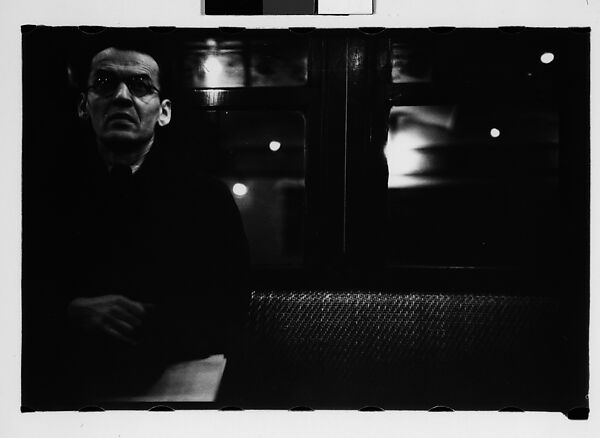 [Five 35mm Film Frames: Subway Passengers, New York City], Walker Evans (American, St. Louis, Missouri 1903–1975 New Haven, Connecticut), Film negative