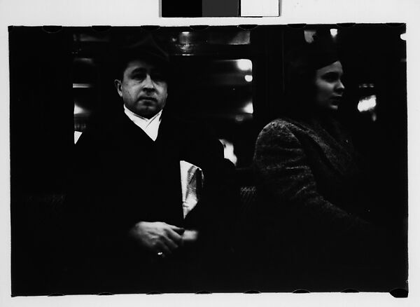 [Five 35mm Film Frames: Subway Passengers, New York City], Walker Evans (American, St. Louis, Missouri 1903–1975 New Haven, Connecticut), Film negative