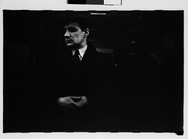 [Five 35mm Film Frames: Subway Passengers, New York City: Woman, Man Reading Newspaper, Man in Suit], Walker Evans (American, St. Louis, Missouri 1903–1975 New Haven, Connecticut), Film negative