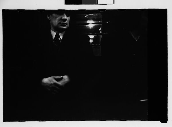 [Five 35mm Film Frames: Subway Passengers, New York City: Woman, Man Reading Newspaper, Man in Suit], Walker Evans (American, St. Louis, Missouri 1903–1975 New Haven, Connecticut), Film negative