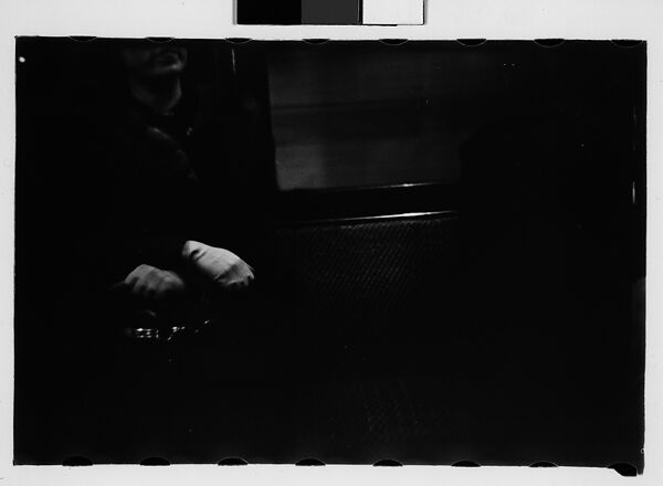 [Five 35mm Film Frames: Subway Passengers, New York City], Walker Evans (American, St. Louis, Missouri 1903–1975 New Haven, Connecticut), Film negative 