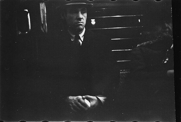 [Four 35mm Film Frames: Subway Passengers, New York City: Men in Suits], Walker Evans (American, St. Louis, Missouri 1903–1975 New Haven, Connecticut), Film negative