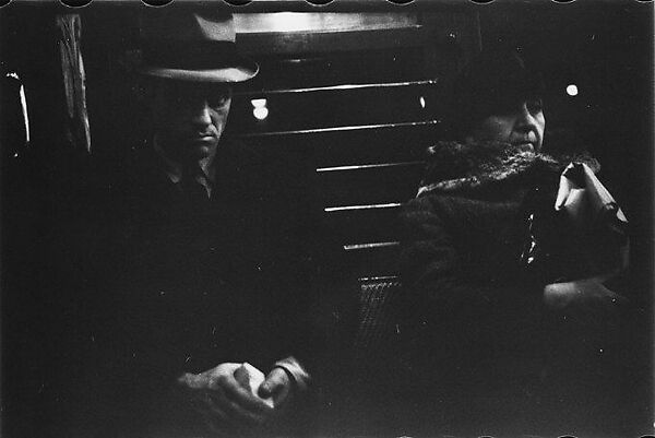 [Five 35mm Film Frames: Subway Passengers, New York City: Man in Suit, Older Woman, Subway Car Interior], Walker Evans (American, St. Louis, Missouri 1903–1975 New Haven, Connecticut), Film negative