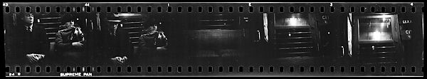 [Five 35mm Film Frames: Subway Passengers, New York City: Man in Suit, Older Woman, Subway Car Interior], Walker Evans (American, St. Louis, Missouri 1903–1975 New Haven, Connecticut), Film negative