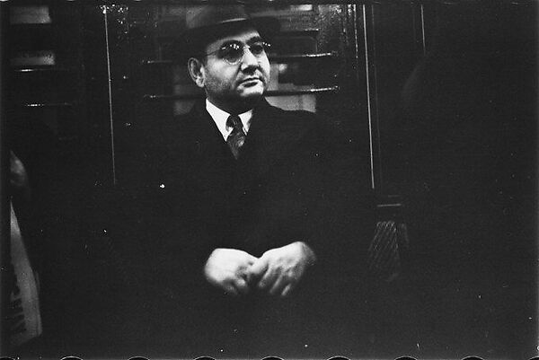[Five 35mm Film Frames: Subway Passengers, New York City: Man Reading, Man in Suit], Walker Evans (American, St. Louis, Missouri 1903–1975 New Haven, Connecticut), Film negative