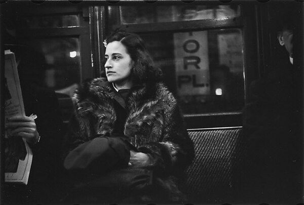 [Five 35mm Film Frames: Subway Passengers, New York City: Women in Fur Collars, Woman with Package on Lap], Walker Evans (American, St. Louis, Missouri 1903–1975 New Haven, Connecticut), Film negative